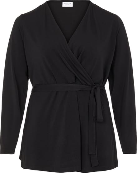 VIBORNEO L/S WRAP TOP/SU/CUR - NOOS