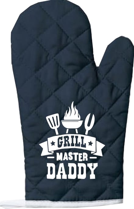 EIZOOK Ovenwant Grill Master Daddy - Functioneel - Navy Blauw met Witte opdruk