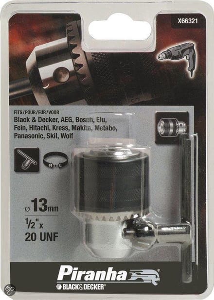 Piranha Boorhouder 1/2" x 20mm X66321