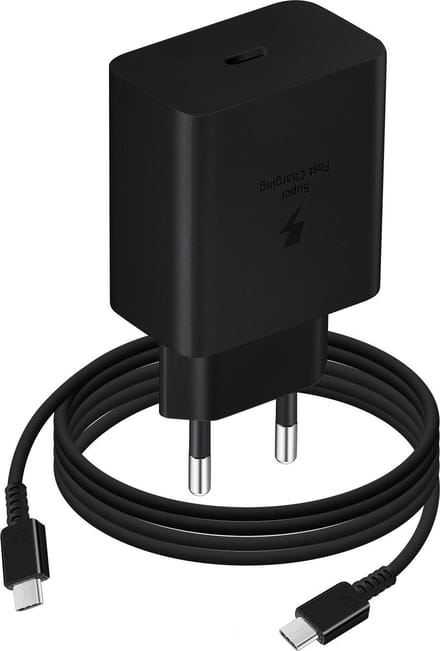 Samsung 45W Power Adapter 220V Lader - incl. USB-C naar USB-C Kabel - 1.8m - Zwart