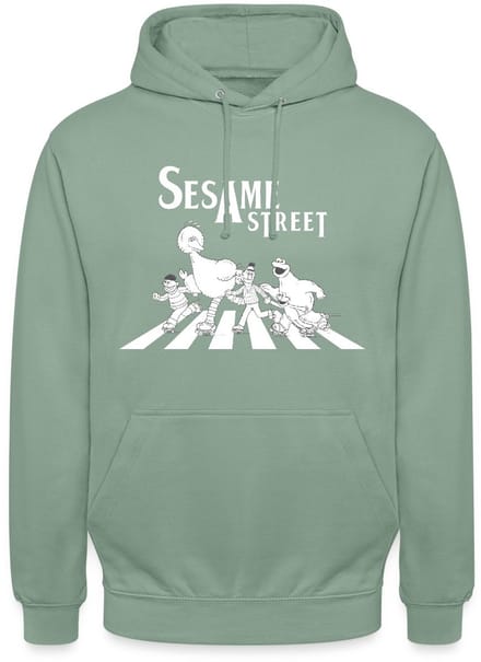 Sesamstraat Parodie Op Abbey Road Hoodie Unisex