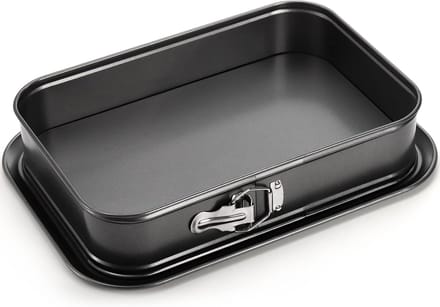 Rechthoekige Springvorm Cakepan met Afneembare Bodem – Antiaanbak Bakvorm 35,5 x 22,9 cm
