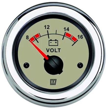 VETUS VLT12N beige Voltmeter 12V