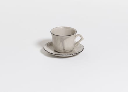 The Table | Attic Espresso Kop en Schotel - Oyster - Taupe - espressokopje - 45 ml
