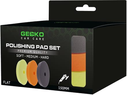 Gecko Polijstpads 150mm 3 Stuks