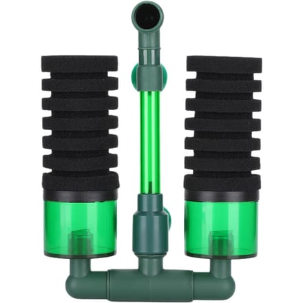 Aquarium BioChemische Dubbele Spons Reiniger Filter Vissentank Dompelbaar Schuimfilter(QS100A S met black