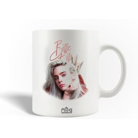 Mug - Billie Eilish - Fan Art - Céramique - 30 cl - Compatible lave-vaisselle