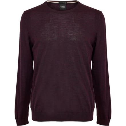 Hugo Boss Heren Leno-P Trui (Maroon)