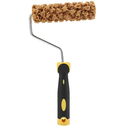 Textuur Patroon Verfroller Kwast met Handvat Decoreren voor Muurschildergereedschap brown