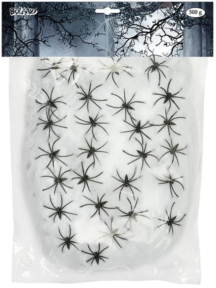 Boland Spinnenrag - 500 gram - uitrekbare watten - spinnenweb - halloween thema
