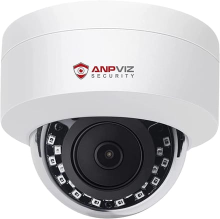 4MP PoE Dome Beveiligingscamera met Nachtzicht en Microfoon voor Binnen/Buiten