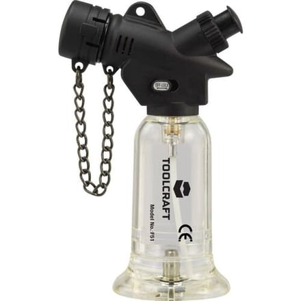 TOOLCRAFT 1553648 Gasbrander 1300 °C Met Piëzo-ontsteker 1 stuk(s)