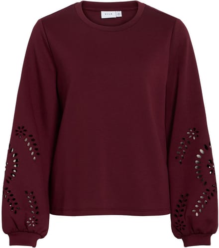 VILA - VISANDY L/S DETAIL SWEAT TOP - Dames Trui