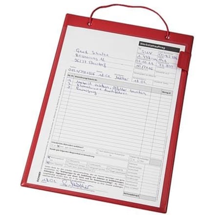 Eichner opdrachtentas met klittenbandkoord en etui rood - 9015-00313