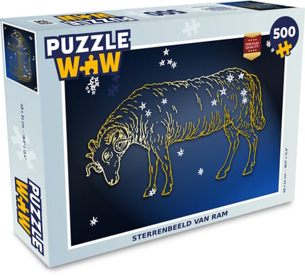 Puzzel Sterrenbeeld - Ram - Sterren - Legpuzzel - Puzzel 500 stukjes