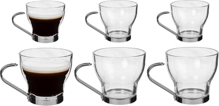 Alessandro Koffieglazen ParaCafe - 12 stuks - 100 ml en 220 ml