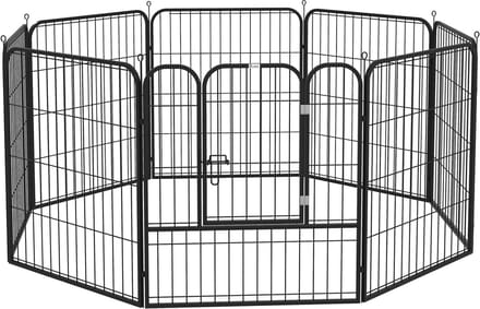 Hondenren - Puppyren - Hondenbench - Staal - Uitbreidbaar - Grijs