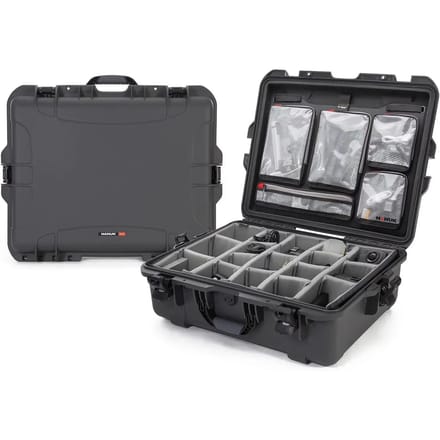 Nanuk 945 Case w/lid org./divider - Graphite - Pro Photo Kit case