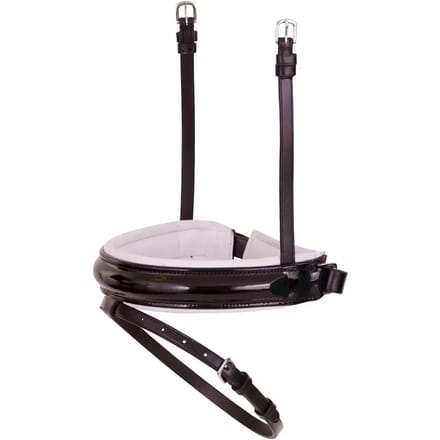 Paardenneusriem in breed lakleer BR Equitation Pull-back Laquer