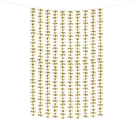 PartyDeco - Bloemen Backdrop Goud (1m x 2m)