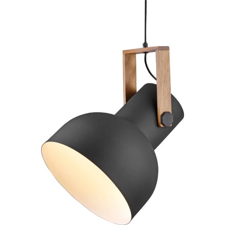 JUST LIGHT. GmbH JUST LIGHT. Cup 2.0 hanglamp, Ø30cm, 1-lamp, zwart