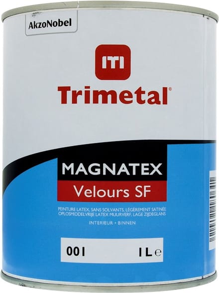 Trimetal Magnatex Velours Sf - 1 l - 13 m²/l - Wit - Afwerkingslaag