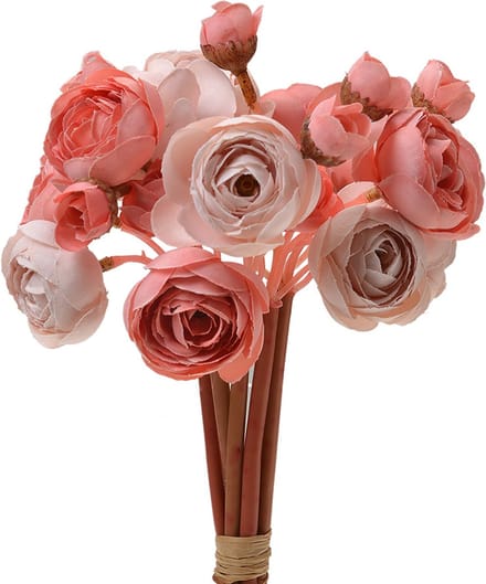 Clayre & Eef Kunstbloem 27 cm Rood Zwart Kunststof