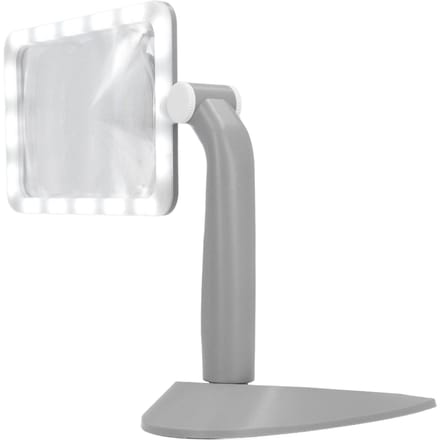 Vergrootglas met 48 LED Koud Warm Licht 2.5X 3 Modi 180 Graden Rotatie Rechthoekig Verlicht Lezen