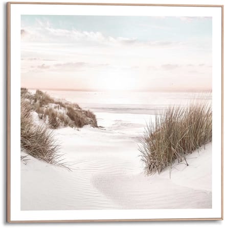 Schilderij Strand Horizon - 50 x 50 - Hout - REINDERS