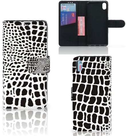 Xiaomi Redmi 7A Telefoonhoesje met Pasjes Slangenprint