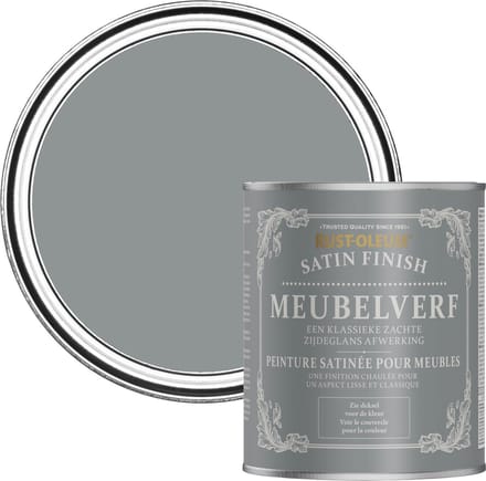 Rust-Oleum Donkergrijs Meubelverf Zijdeglans - Antraciet 750ml