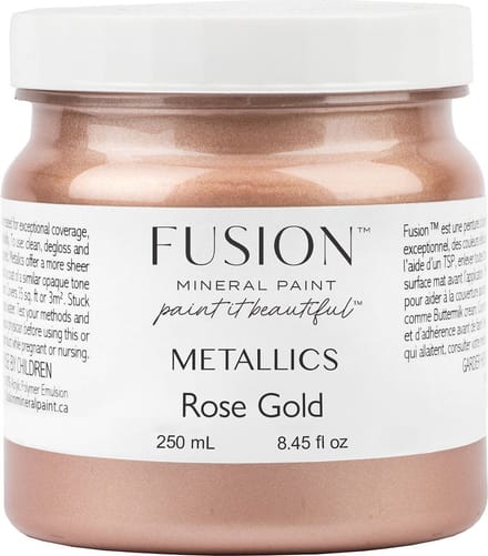 Fusion Metallic Paint - Rose Gold - Acrylverf - Rose Gold - 250 ml