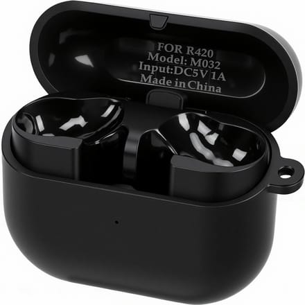 Vervangende Oplaadcase voor Galaxy Buds 3 FE Draadloze Oordopjes Oplader Case met LED Indicator USB C Kabel Zwart zwart