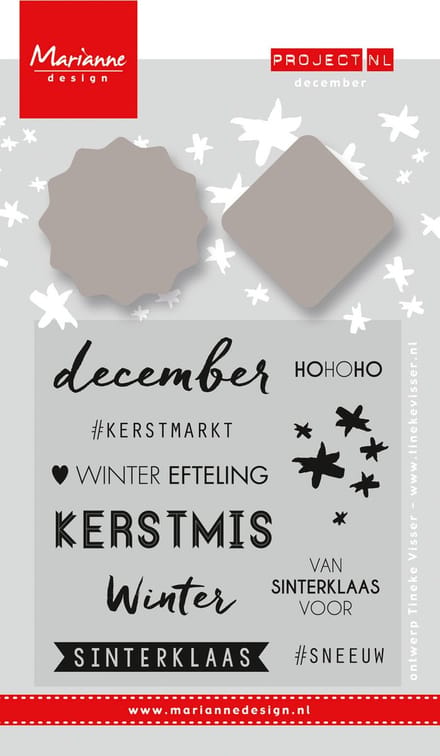 Marianne Design Stempel & Stencil Project Nederlands  December (Nederlands)