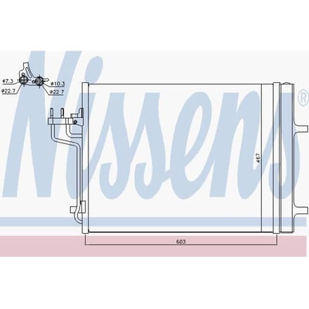 Condensator, airconditioning NISSENS 940398