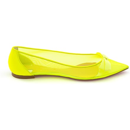 Ballerina in Punta in Mesh Yellow Fluo Christian Louboutin
