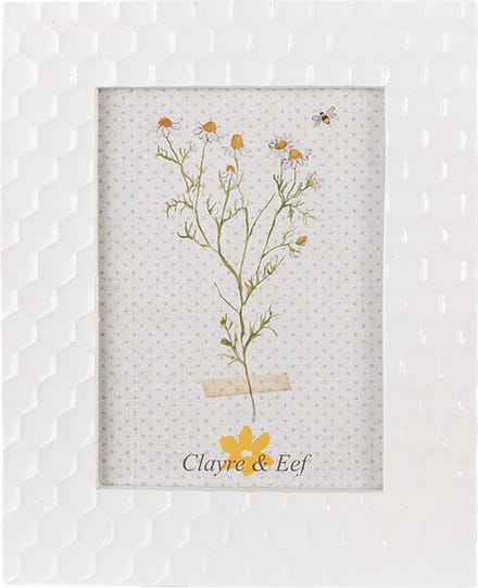 Clayre & Eef Fotolijst 13x18 cm Wit Polyresin