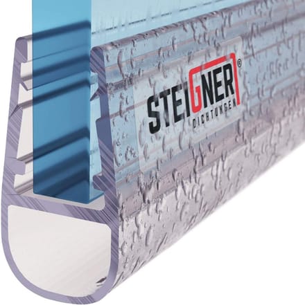 Douchestrip 80 cm voor glas van 3,5-5 mm met PVC afdichting