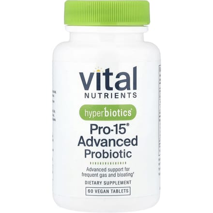 Vital Nutrients, Hyperbiotics®, PRO-15® Geavanceerd Probioticum, 60 Vegan Tabletten