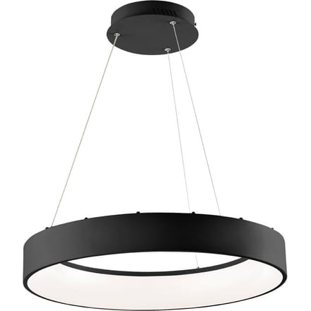 Luce Ambiente Design LED hanglamp Noah, zwart, Ø 60 cm, metaal, CCT