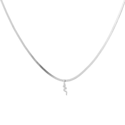 Bijoutheek Ketting Slang Schakel Zilver JE13547