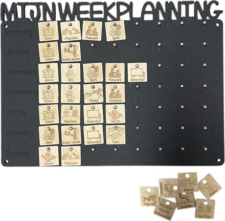 Weekplanner - Weekplanner kind - Weekplanner 2026 - Planbord kind - Weekplanner kinderen - Weekplanner kids - Autisme hulpmiddelen - Autisme speelgoed - Autisme kinderen - Weekplanners