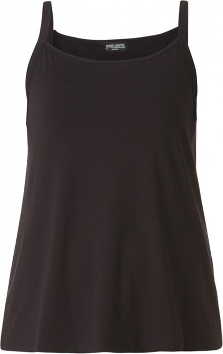 BASE LEVEL CURVY Alexa Top - Black - maat X-0(44)