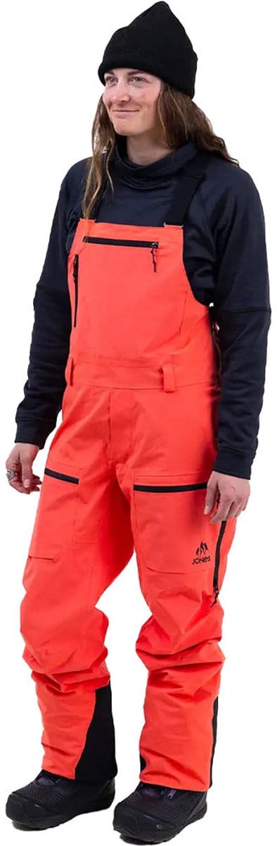 Jones Mtn Surf Recycled Bib Broek Oranje M Vrouw
