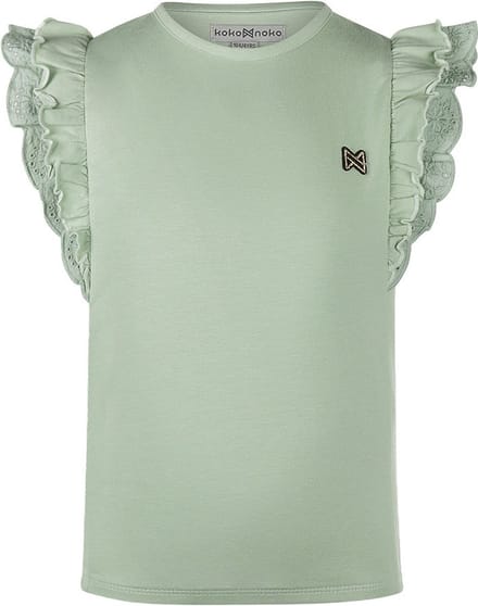 Koko Noko Meisjes T-shirt - Light faded green
