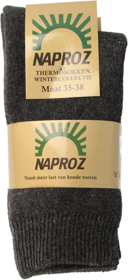 Naproz Thermo Sok Grijs 35-38