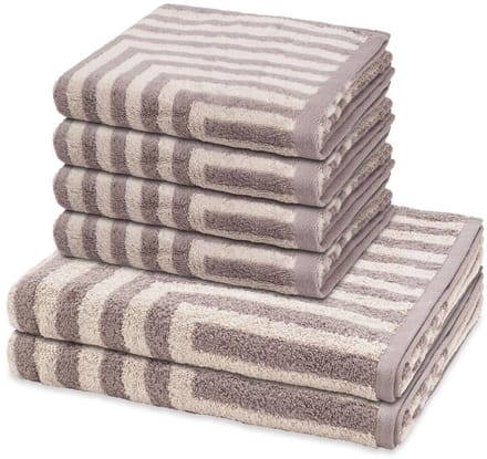 Ross Sonstiges 4 X handdoek 2 X douchehanddoek - in set 6 pack Grafik