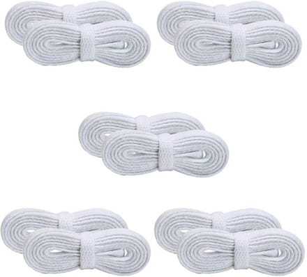 Pack van 10 witte sneaker veters - Duurzaam en stijlvol voor alle
