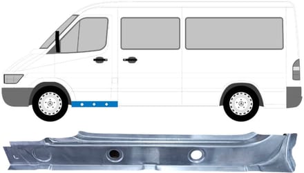 Binnen voorste reparatiepaneel voor Mercedes Sprinter 1995-2006 / Links
