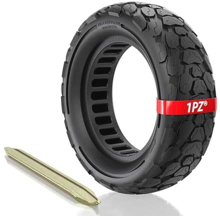 10 Inch Solid Tire for Electric Scooters - 80/65-6 Compatible with Various Models